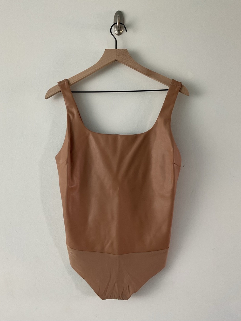 Skims Faux Leather Bodysuit